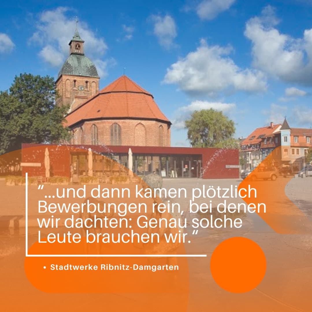 Referenz: Stadtwerke Ribnitz-Damgarten — Erfolgsgeschichte Fachkräftegewinnung in Ribnitz-Damgarten, MV